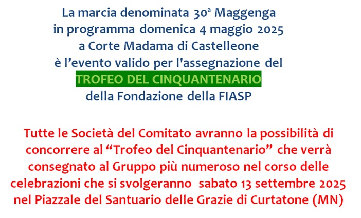 Celebrazioni 50 FIASP